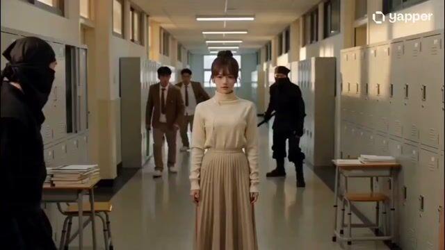 プロンプトのプレビュー: 念動力を使う女子高生のアクションシーン