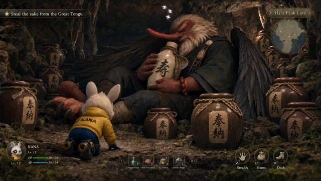 プロンプトのプレビュー: ステルスミニゲームの強奪ビデオプロンプト
