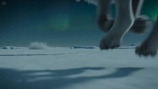 プロンプトのプレビュー: Arctic Wolves Aurora Clash