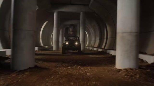 Pratinjau prompt: T-Rex Jungle Tunnel Chase Scene