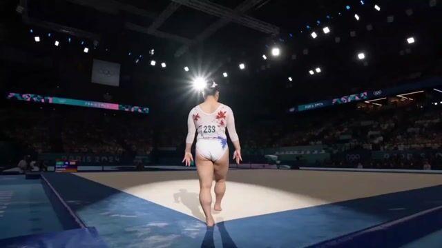 プロンプトのプレビュー: オリンピック体操競技の床運動