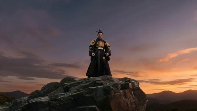 プロンプトのプレビュー: 朝鮮の戦士による黒いエネルギーの斬撃:シネマティック映像