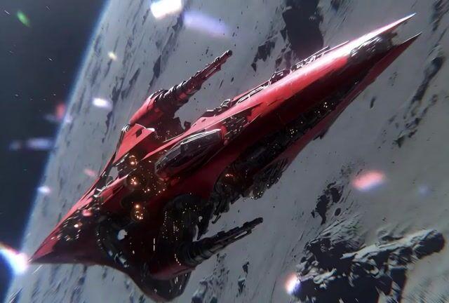 ตัวอย่างพรีวิวพรอมต์: วิดีโอการลงจอดของยานรบ Crimson Cosmic