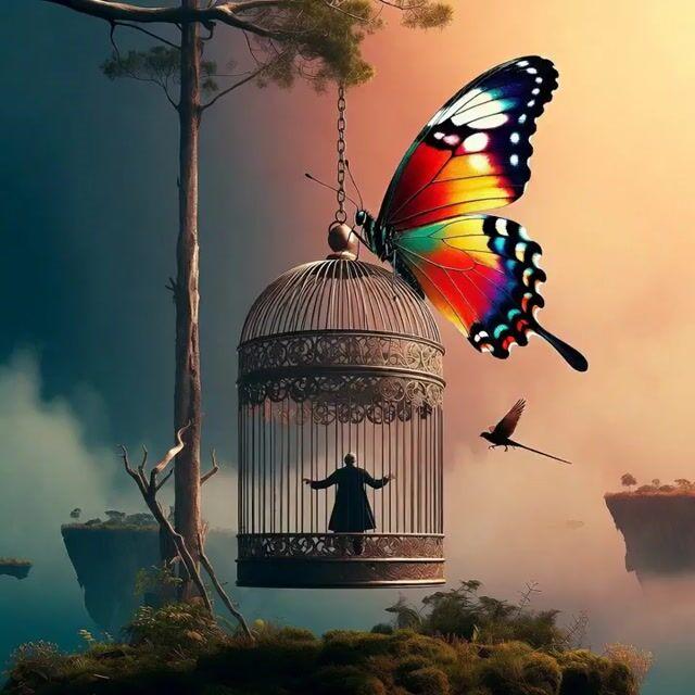 提示詞預覽: 漂浮山水中的奇幻變身場景