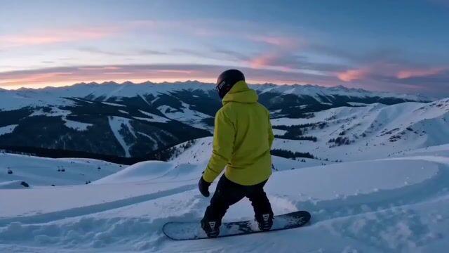 Prompt preview: Cinematic FPV Snowboard Sequence