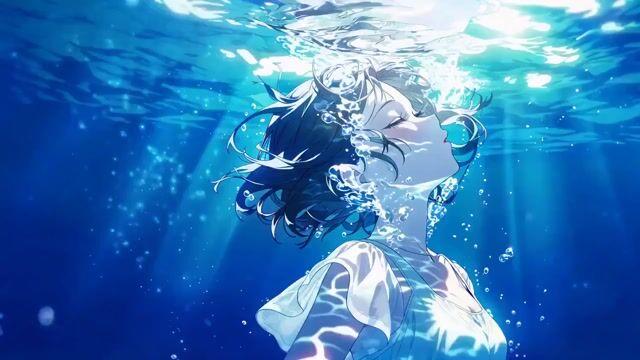 プロンプトのプレビュー: 感情的な水中アニメ テスト プロンプト