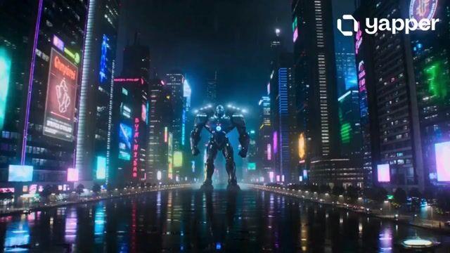 Promptforhåndsvisning: Cybernetic Titan in Cyberpunk City