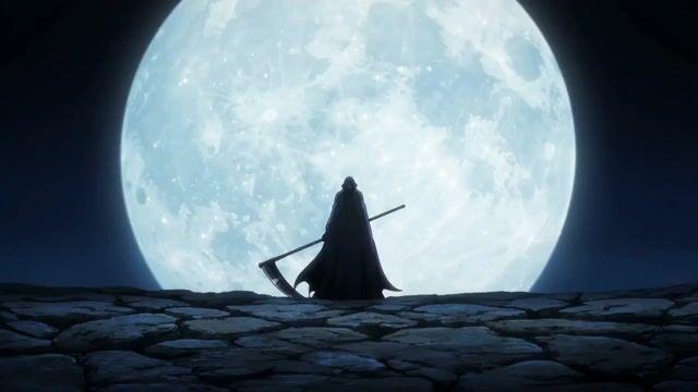 プロンプトのプレビュー: アニメ調の死神が登場するシネマティックなタイムライン