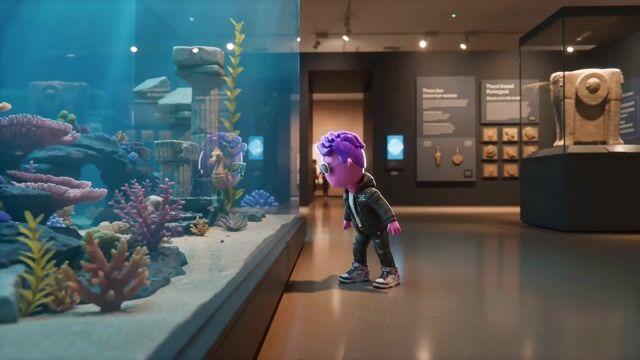 プロンプトのプレビュー: リビングミュージアム・ジオラマ:水中シネマティック