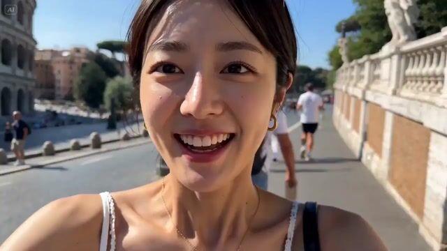 プロンプトのプレビュー: ローマ旅行 Vlog 動画台本