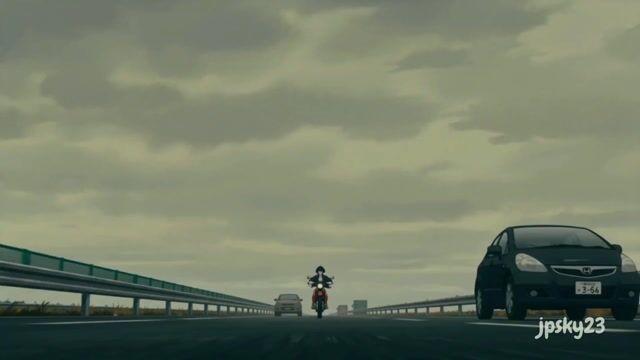 プロンプトのプレビュー: アニメ調のバイクライダー動画