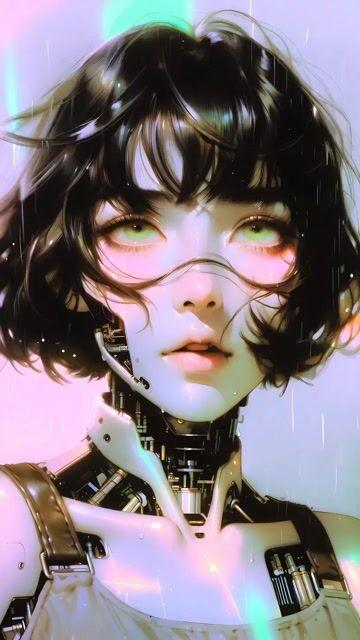 Prompt-Vorschau: Prompt für die Animation eines Cyborg-Frauenporträts