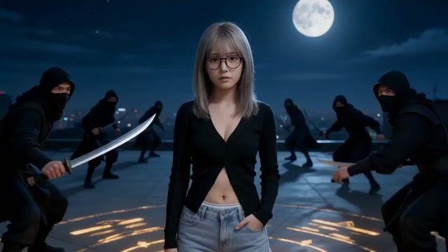 プロンプトのプレビュー: Seedance 2.0 ビデオプロンプト: 都市ファンタジー武侠バトル