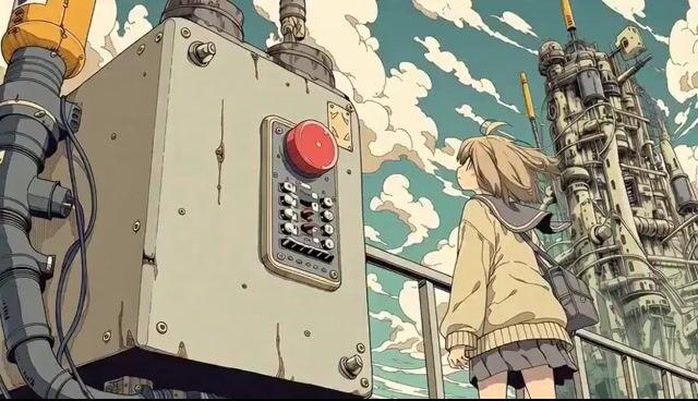 プロンプトのプレビュー: アニメ少女と爆発の動画生成プロンプト