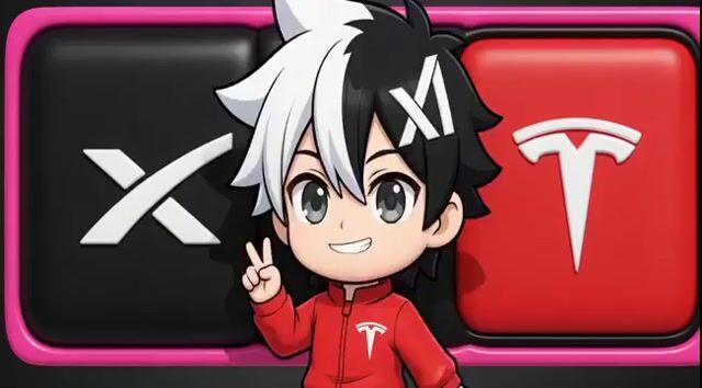 ตัวอย่างพรีวิวพรอมต์: โลโก้ Chibi Concept สำหรับ SpaceX, xAI และ Tesla