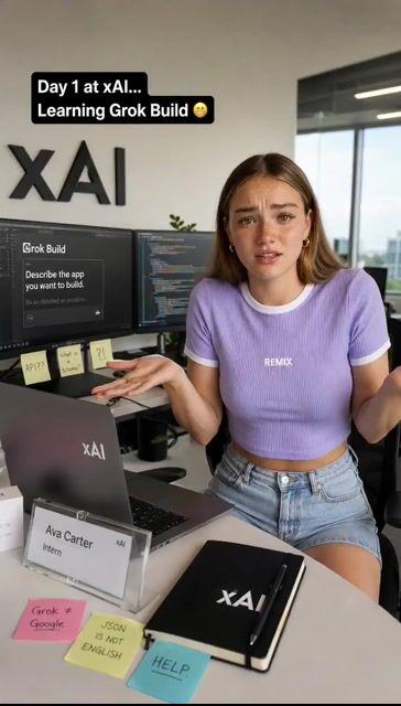 プロンプトのプレビュー: XAI でのインターンの奮闘記:笑える日常
