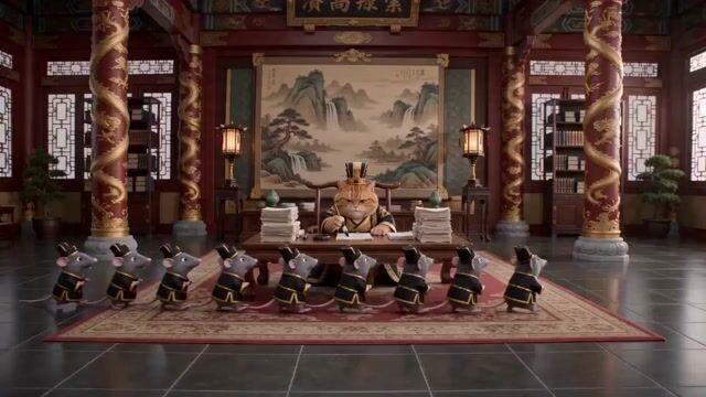 提示詞預覽: 貓咪皇帝微短劇