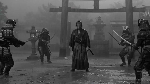 プロンプトのプレビュー: 黒澤明スタイル:侍映画プロンプト