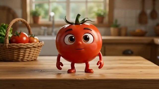 プロンプトのプレビュー: 食品保存のアドバイスをするトマトのキャラクターのアニメーション
