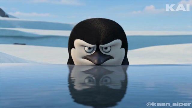 プロンプトのプレビュー: アニメーションペンギンの冬の滑り込みプロンプト