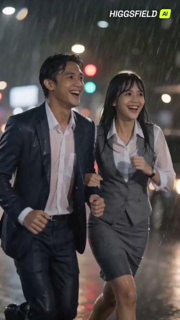 プロンプトのプレビュー: 90 年代インドネシアドラマ風の雨のシーン