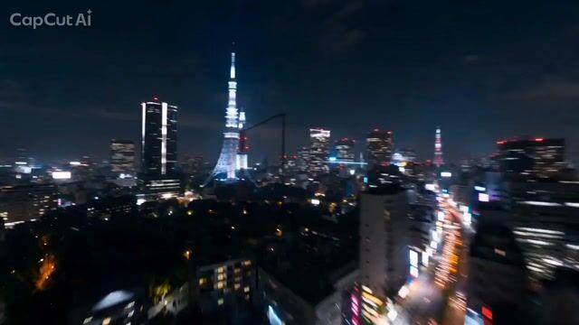 提示詞預覽: Seedance 2.0 東京天際線雲霄飛車提示詞