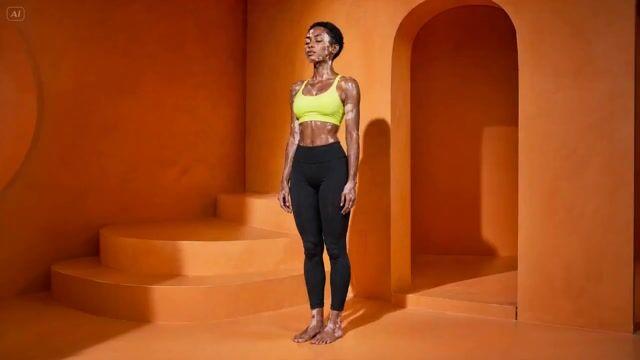 プロンプトのプレビュー: ハンドヘルド・ヨガ・ヴィンヤサ・フロー動画