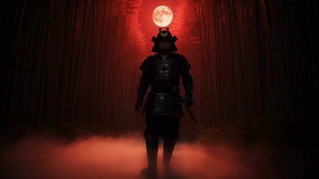 Prompt-Vorschau: Samurai im Bambuswald