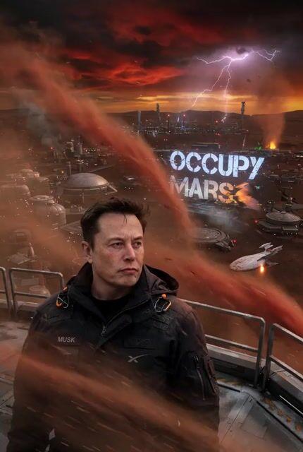 Anteprima del prompt: Elon Musk e la tempesta marziana