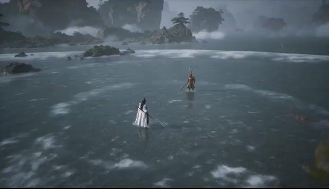 プロンプトのプレビュー: 悟空 vs 二郎神:壮大なファンタジーバトル