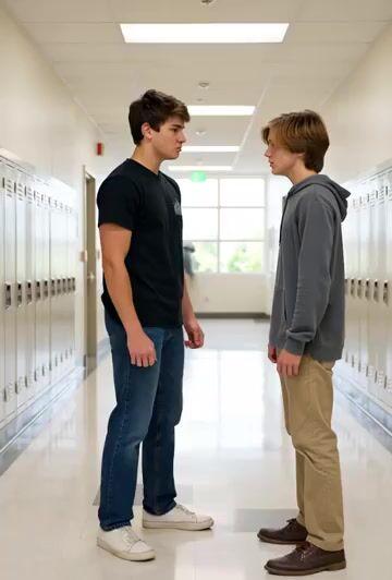 Anteprima del prompt: Sequenza d'azione: conflitto tra adolescenti