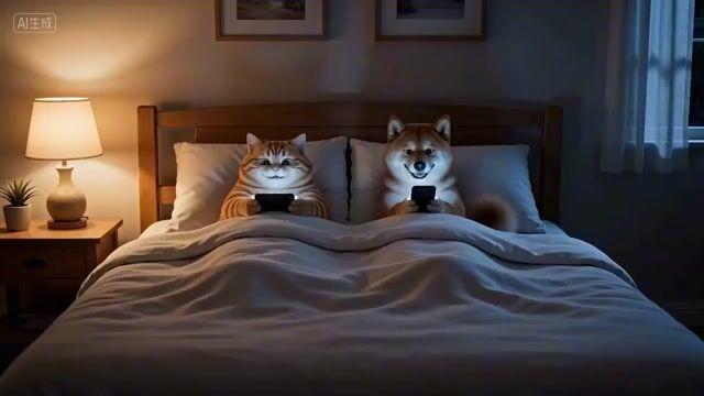 プロンプトのプレビュー: Cozy Nighttime Pet Secret 短編映画