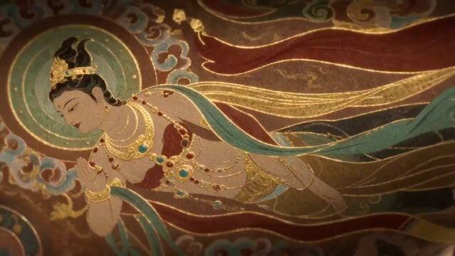 Anteprima del prompt: Prompt per la generazione di video Dunhuang Flying Apsara