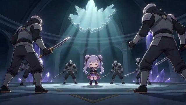プロンプトのプレビュー: シネマティックなアニメ調アクションシークエンス
