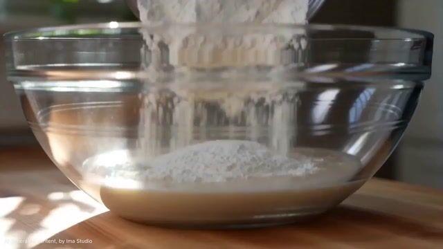 プロンプトのプレビュー: 自家製塩パンの焼き上がり:コマーシャル動画