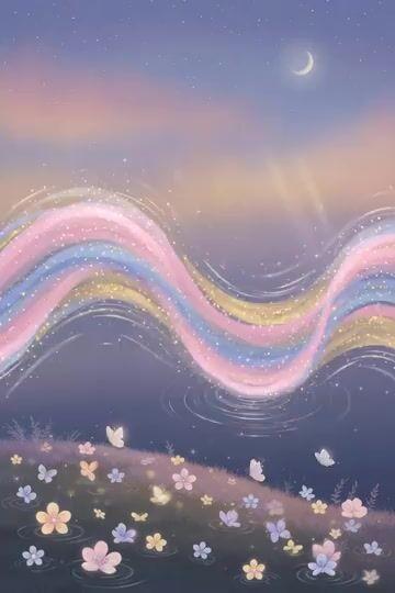 Pré-visualização do prompt: Prompt de Onda Senoidal de Luz Surreal