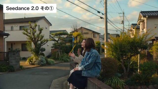 プロンプトのプレビュー: リップシンクされた会話のある、映画のような日本の日常風景