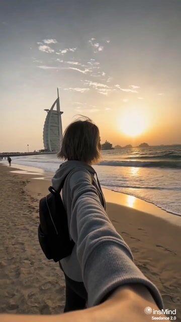 提示词预览: 迪拜旅行 Vlog 短片