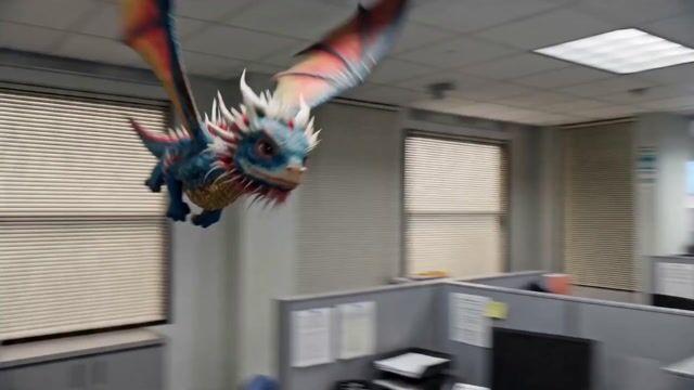 プロンプトのプレビュー: オフィス ドラゴン