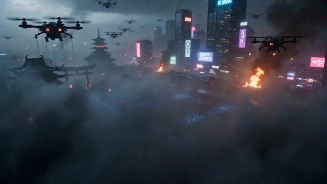 プロンプトのプレビュー: サイバーパンク・サムライの戦闘動画プロンプト