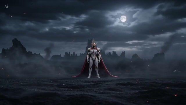 プロンプトのプレビュー: 謎めいた王室戦士のキャラクターおよび環境設定