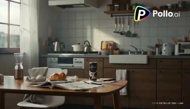 プロンプトのプレビュー: 15 秒コーヒー CM:日本からイタリアへの旅