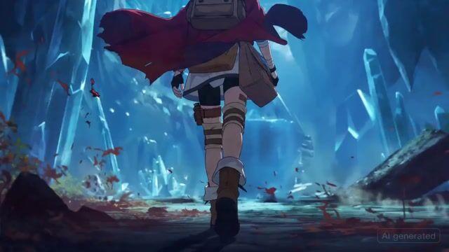 プロンプトのプレビュー: ソウルライク系ボス登場シーンのシネマティック映像