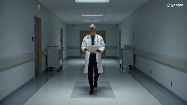 Pratinjau prompt: Cinematic sci-fi hospital video scene