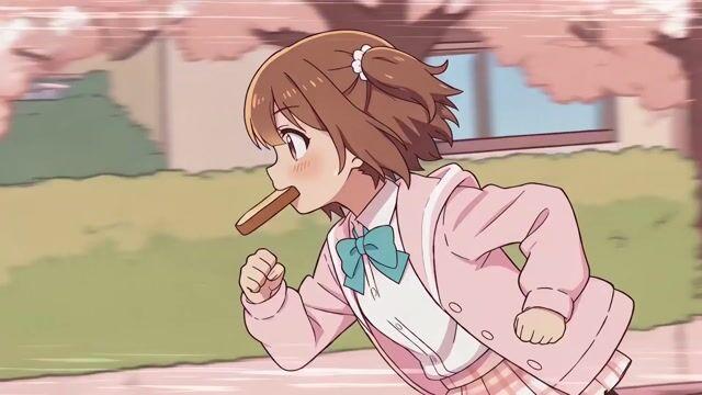 プロンプトのプレビュー: アニメの「遅刻しそう!」パロディプロンプト