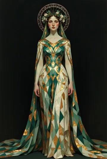 Anteprima del prompt: Eleganza barocca in chiaroscuro