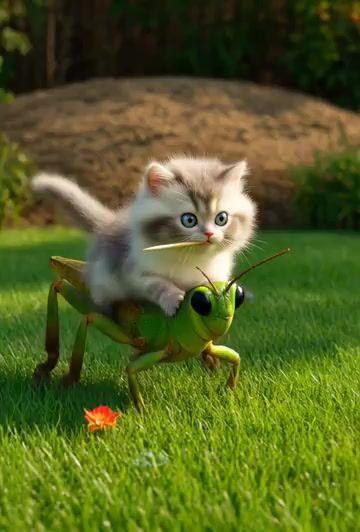 Promptvoorbeeld: Epic kitten fantasy adventure