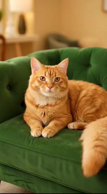 ตัวอย่างพรีวิวพรอมต์: Regal Cat Perfect Loop Video
