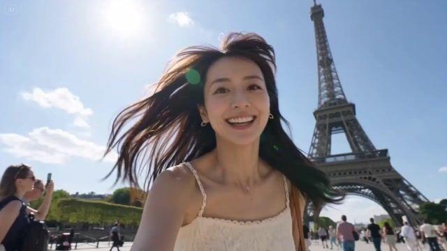 提示词预览: 巴黎旅行 Vlog 电影感混剪