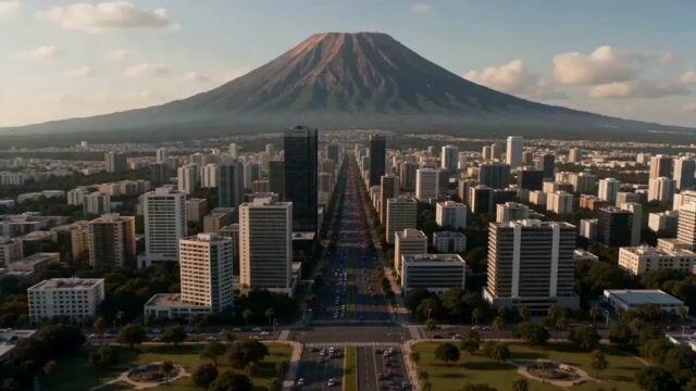 プロンプトのプレビュー: 超巨大火山 都市壊滅